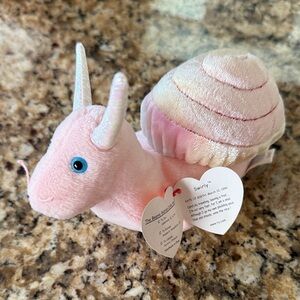 Ty Pink Snail Stuffed Animal